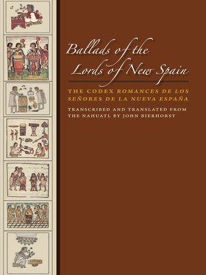 cover image of Ballads of the Lords of New Spain